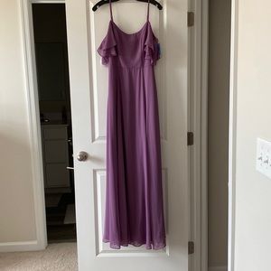 Brand new!! David’s Bridal bridesmaid dress. Size 6. Color: Wisteria